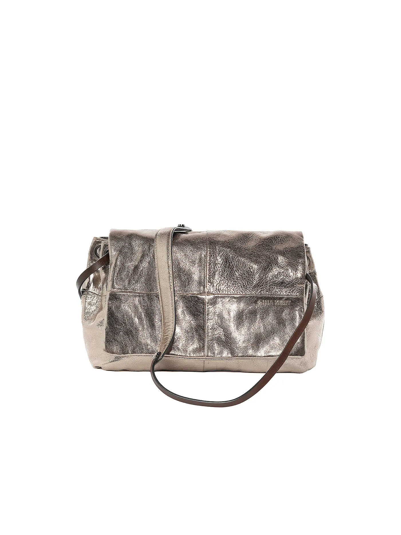INA KENT | Ledertasche - Umhängetasche EILEEN ED. 1 | silber